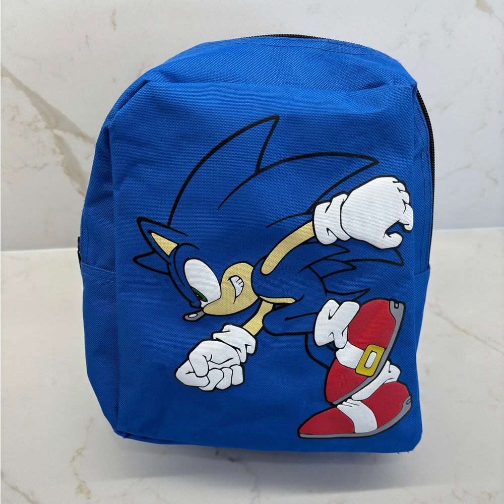 Vintage 1990s Sonic the Hedgehog Memorabilia Mini Back Pack Video Game Bag